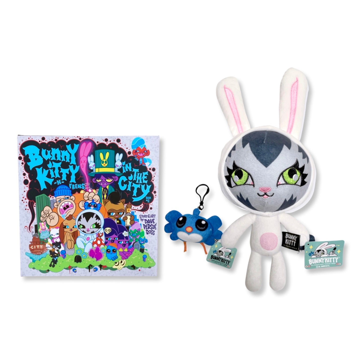 BunnyKitty Plush + Artist Edition Book Set