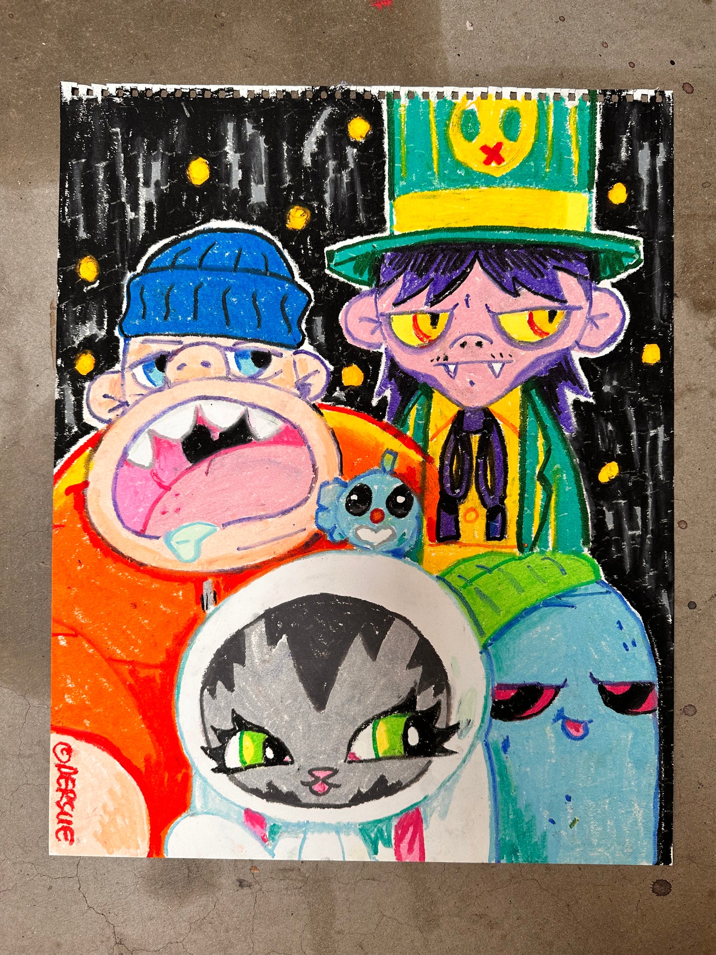 Oil Pastel Drawings