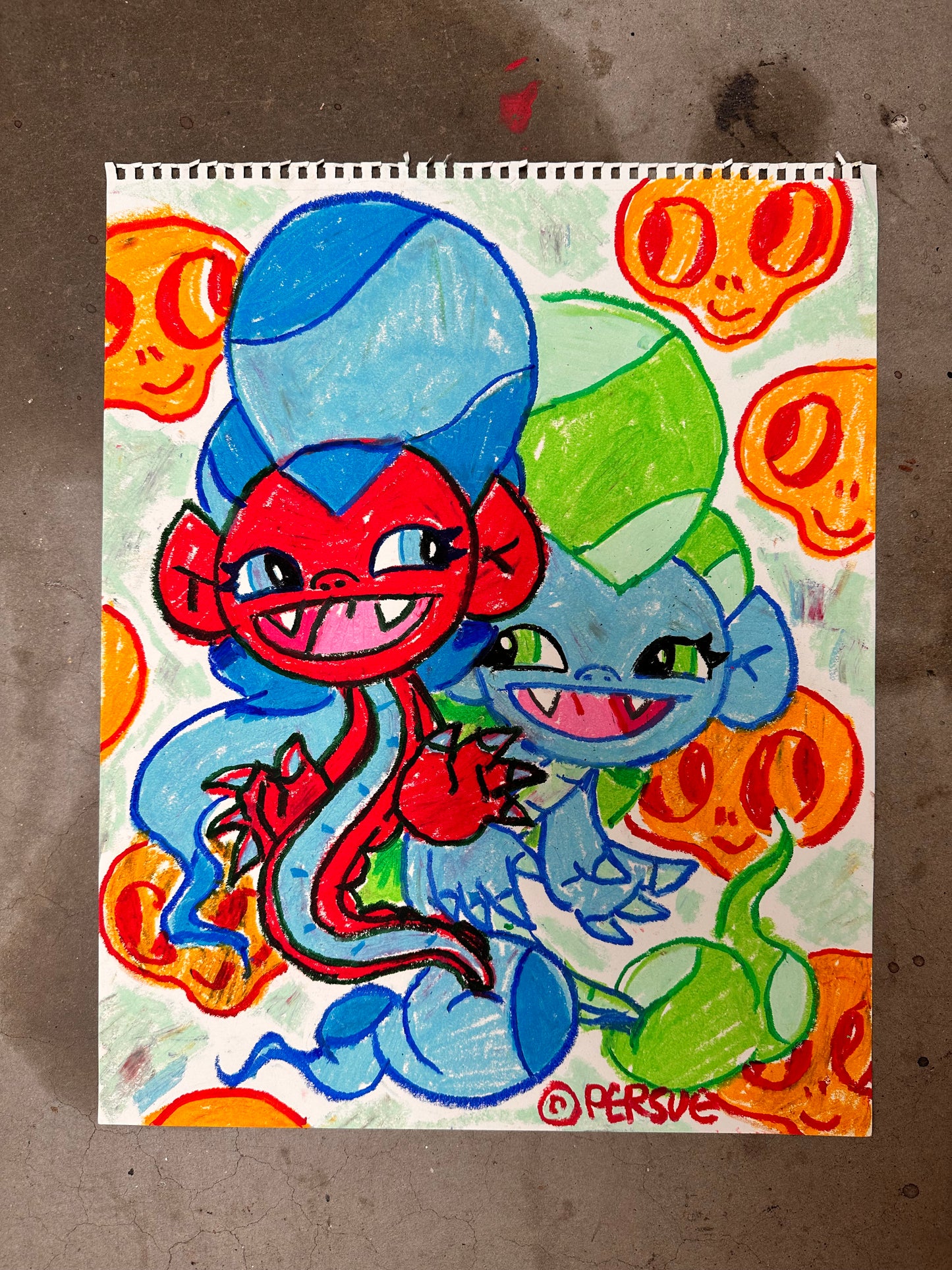 Oil Pastel Drawings