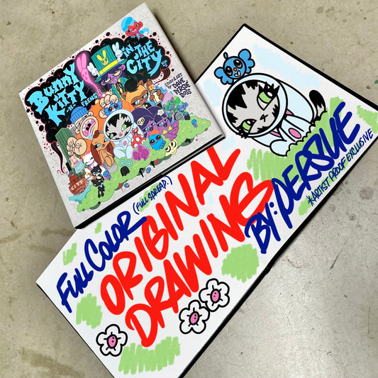 Artist Proof Bunny Kitty in the City Custom Artwork Book